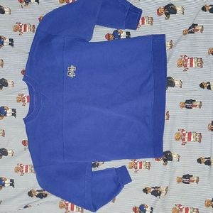 Vintage STARTER Pro80 Heavyweight Kids Blue Sweatshirt Large